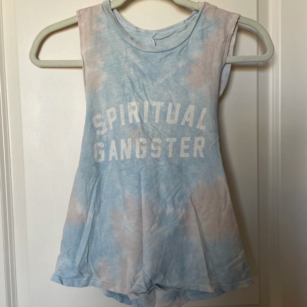 Spiritual Gangster tie dye tank top small